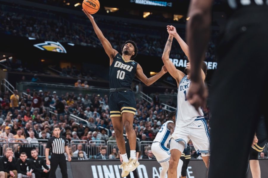 ORU junior guard Issac McBride averaged 11.8 points per game this year but described himself as ‘just a small piece in a puzzle of what God is trying to orchestrate.’