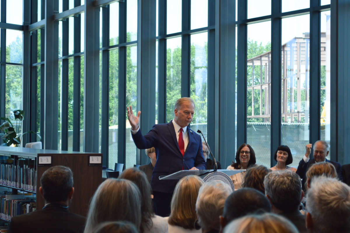 “You cannot have innovation or change without growth,” says U.S. Rep. Kevin Hern, speaker last week at the ribbon-cutting ceremony for Oral Roberts University’s new $18 million J.D. McKean Library.
