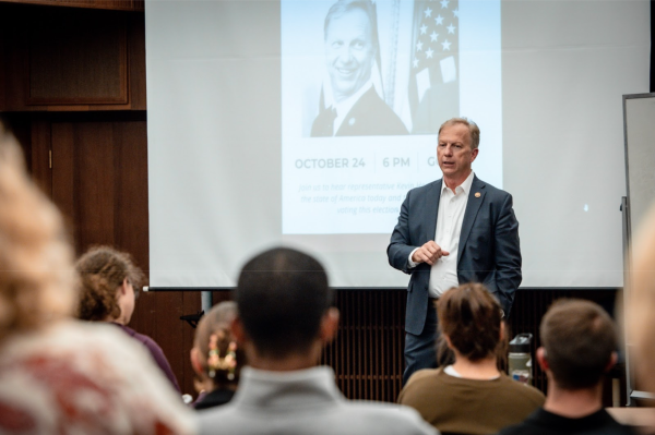 "It's important to see students engaged in politics because, at the end of the day, it affects them for a lifetime,"  U.S. Rep. Kevin Hern tells the ORU College Republicans club. 